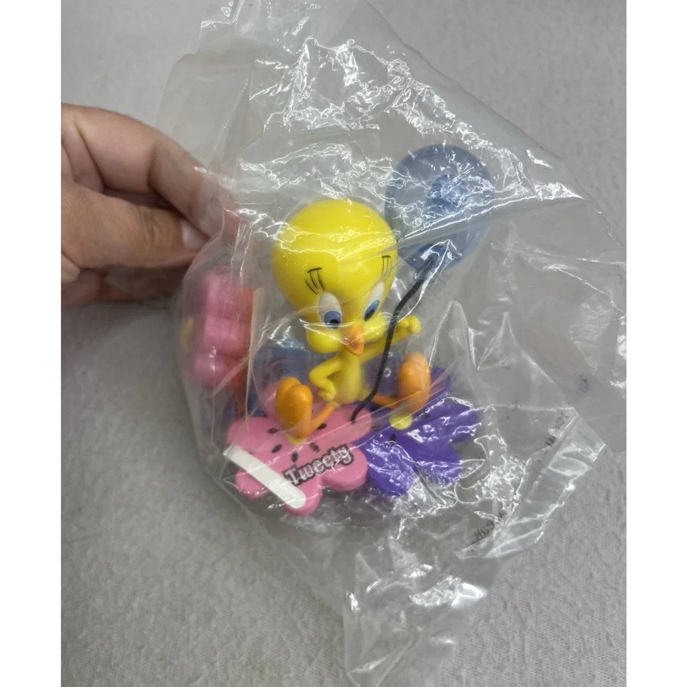 Tweety Bird Cake Topper DecoPac 90s PVC Figure Pink Purple WB NEW